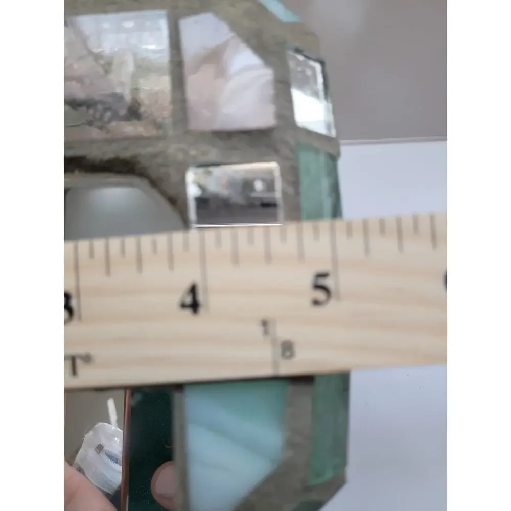 Tissue Box Cover Beach Stain Glass